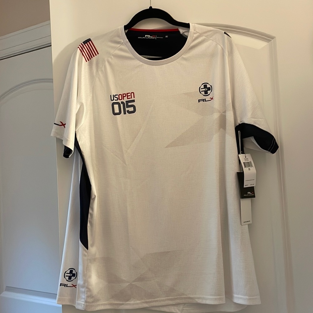 White Ralph Lauren US Open Performance Top